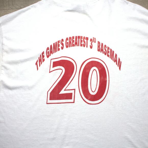 VTG Mike Schmidt #20 Hanes MLB Baseball HOF 95 Shirt Sz 2XL USA Single Stitch - Picture 7 of 8